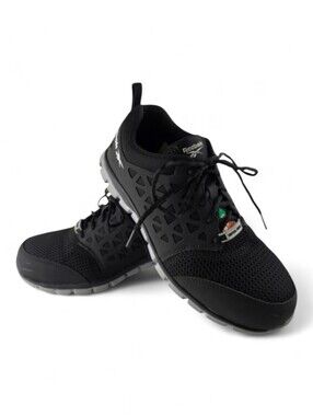 Reebok Men's Sublite Cushion Work Composite Toe Safety Shoes Black 8